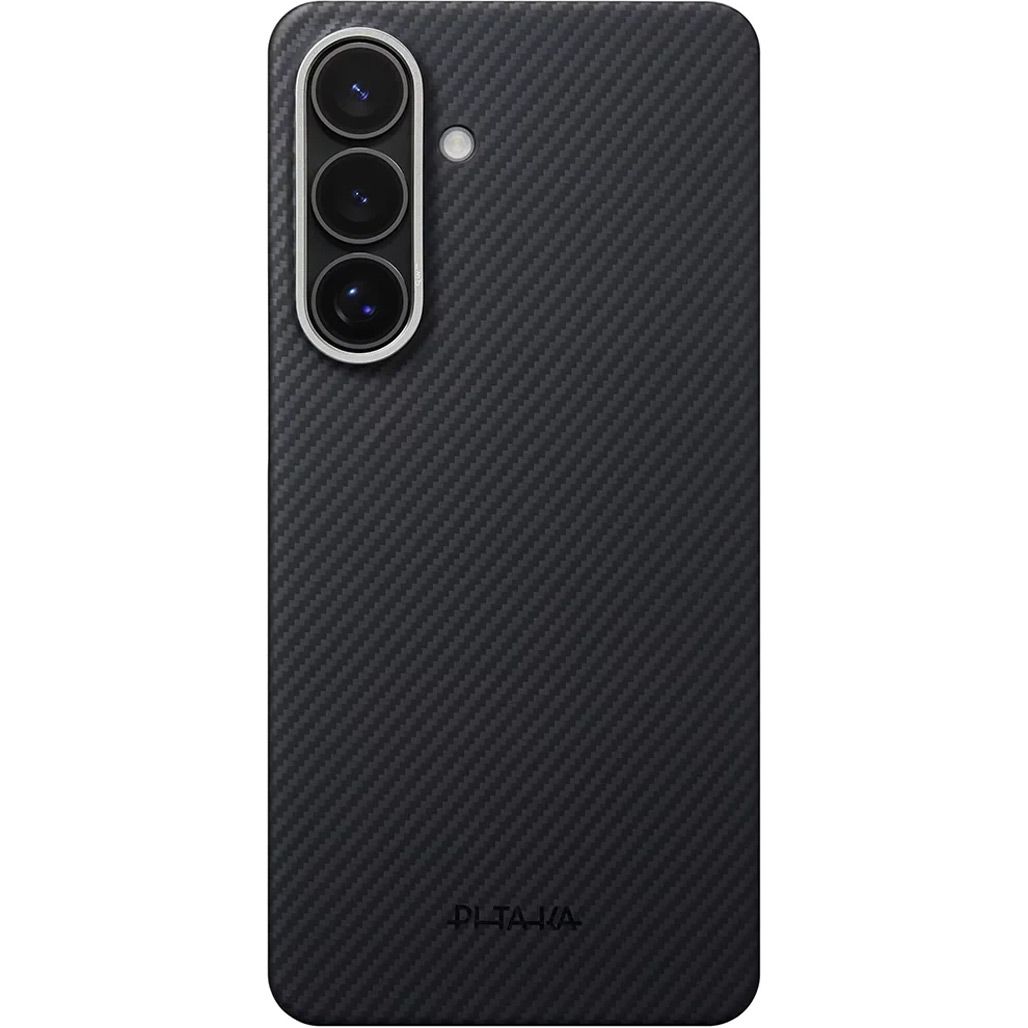 Чехол Pitaka Edge Aaron Button Twill 600D для Samsung Galaxy S26 Black/Grey (KS2601)
