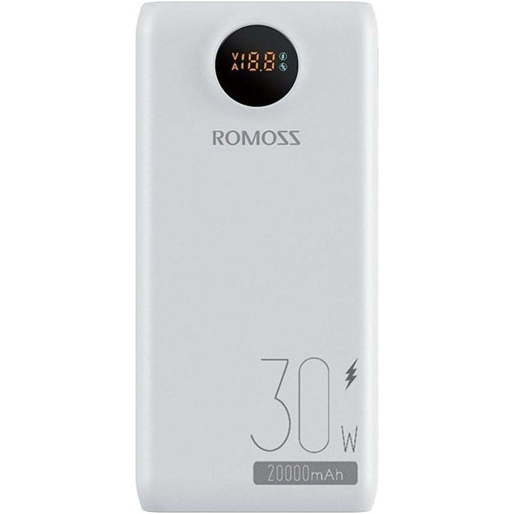 

Зовнішній акумулятор Romoss SW20SPro 20000mAh 30W White (PSW20-392-1133H)