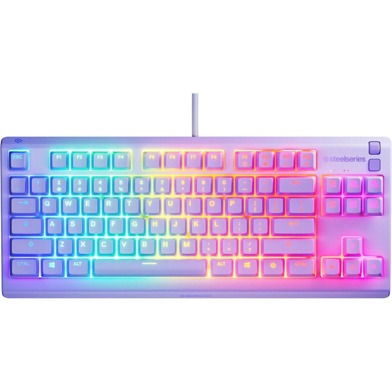 

Клавіатура SteelSeries Apex 3 TKL UA Lavender (64940)