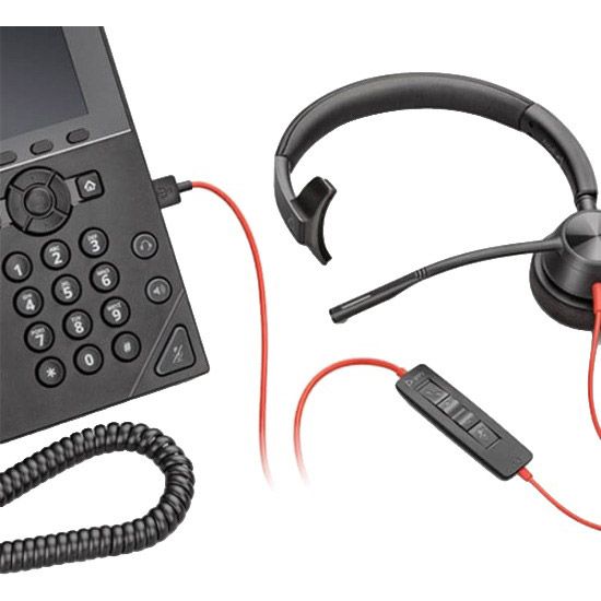 Комп`ютерна гарнітура Poly Blackwire 3310-M USB-A/C (8X216AA) 