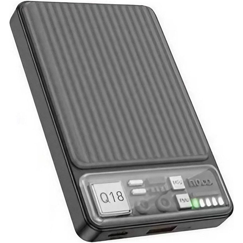 

Внешний аккумулятор Hoco Q18 Tourer MagSafe 10000mAh 22.5W Black (605182)
