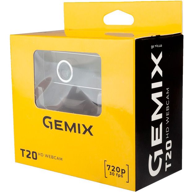 Веб-камера Gemix T20 Black (T20HD720P)