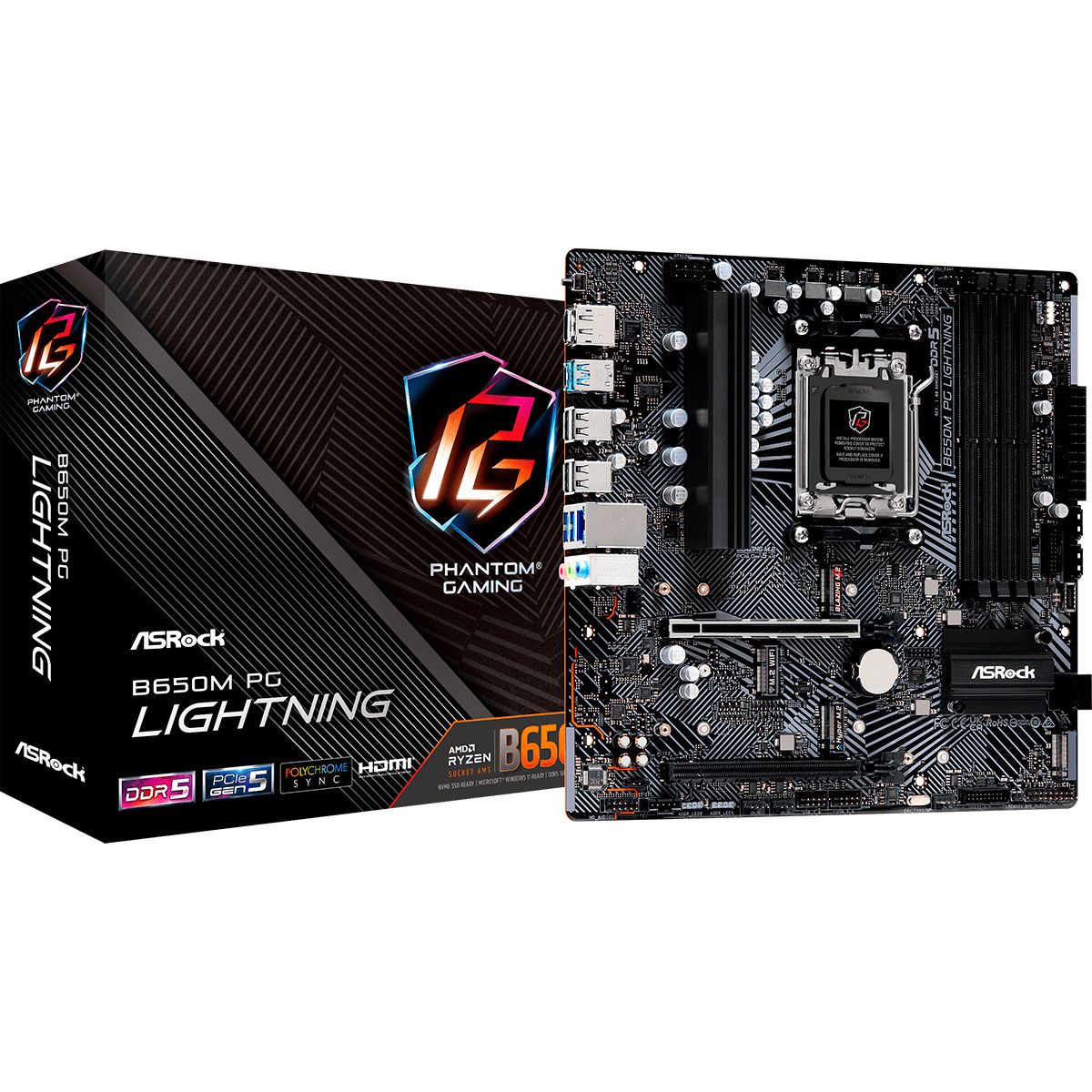 

Материнская плата ASRock B650M PG Lightning
