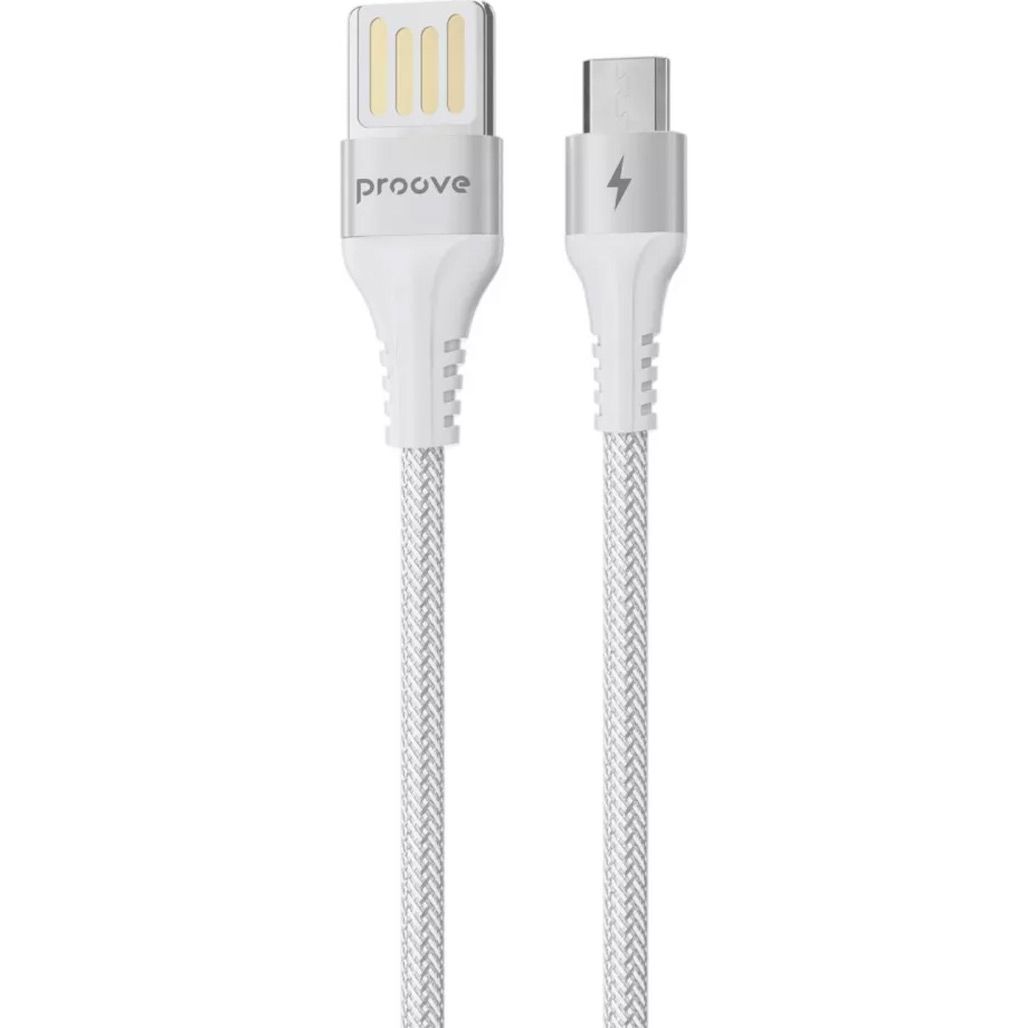 

Кабель Double Way Weft USB-A to Micro-USB 1m White (CCDW20001302)