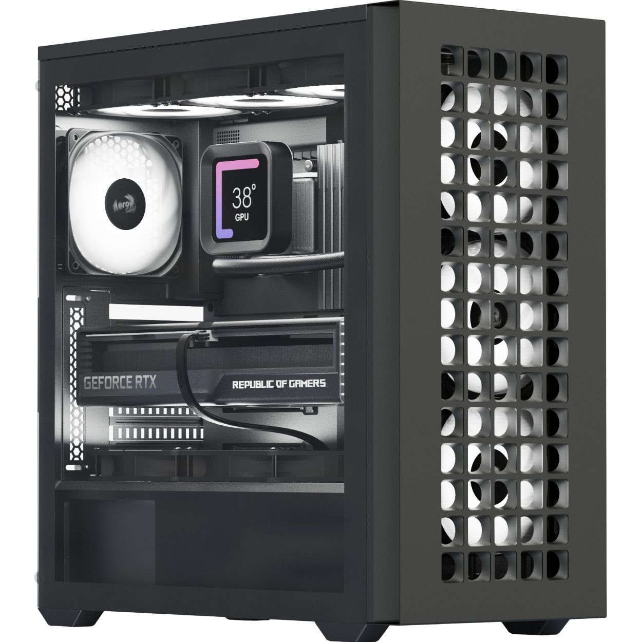 

Корпус AeroCool D502A-G-BK-v1 Black (ACCM-DS02043.11)