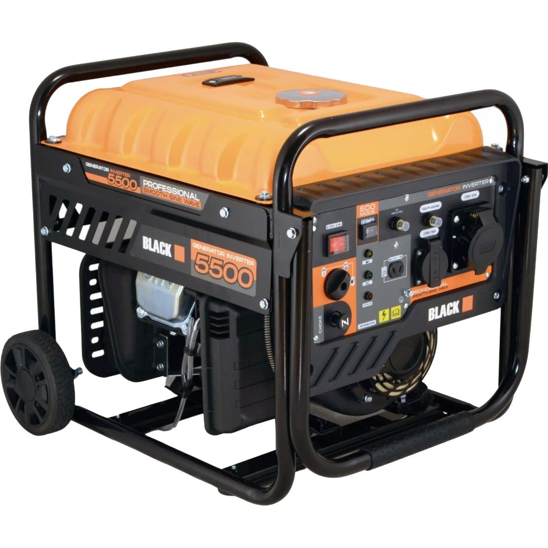 

Инверторный бензиновый генератор Black 230V 8HP 230V 5500W (13611)