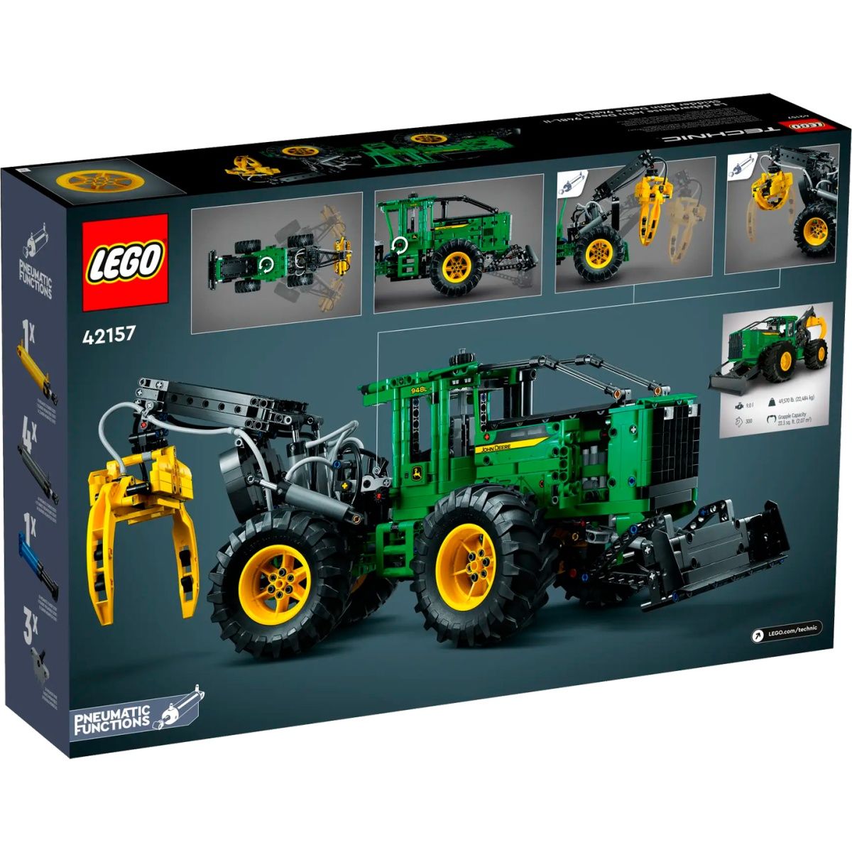 Конструктор LEGO Technic Трелювальний трактор John Deere 948L-II (42157)
