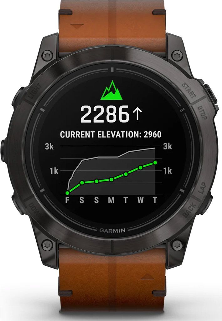 Смарт-часы GARMIN Epix Pro (Gen2) Sapphire Edition Carbon Grey DLC Titanium with Chestnut Leather Band (010-02804-30/31) [86528] 