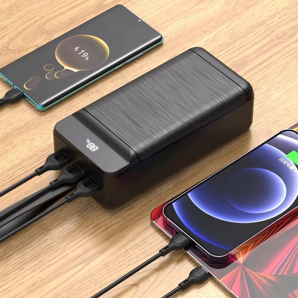 Зовнішній акумулятор XO 50000mAh 22.5W (PR158) Black