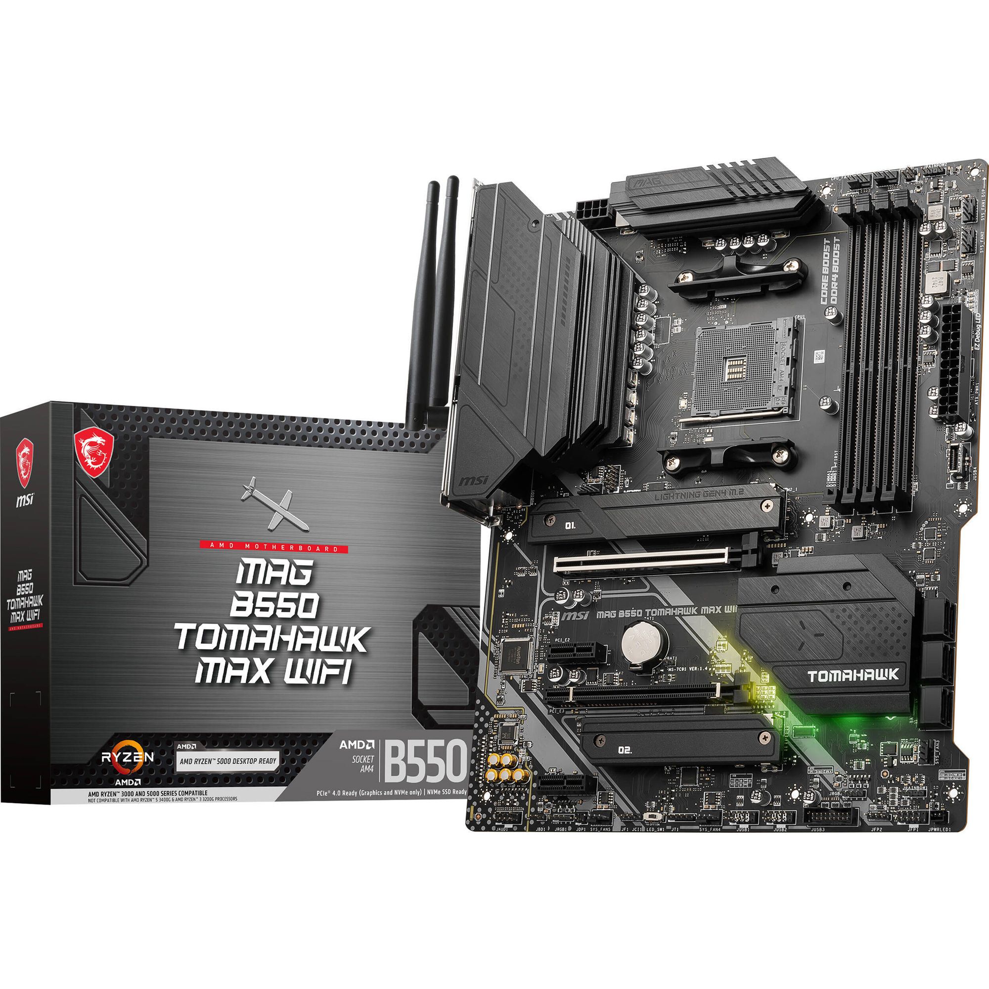 

Материнська плата MSI MAG B550 Tomahawk Max WIFI (911-7C91-037)