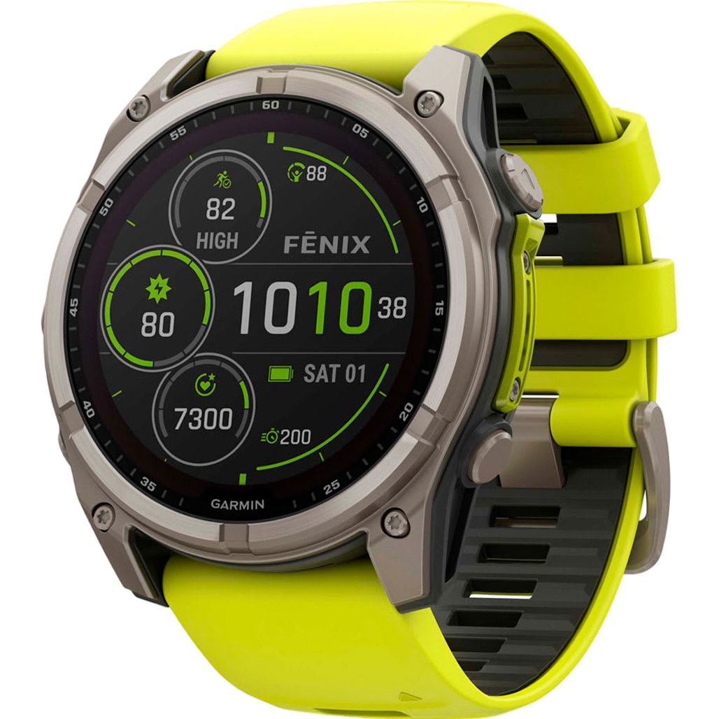 

Смарт-годинник Garmin Fenix 8 Solar Sapphire 51mm Titanium with Amp Yellow/Graphite Silicone Band (010-02907-20)
