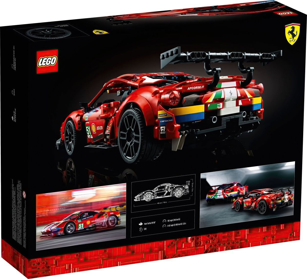 Конструктор LEGO Technic Ferrari 488 GTE AF Corse 51 (42125)