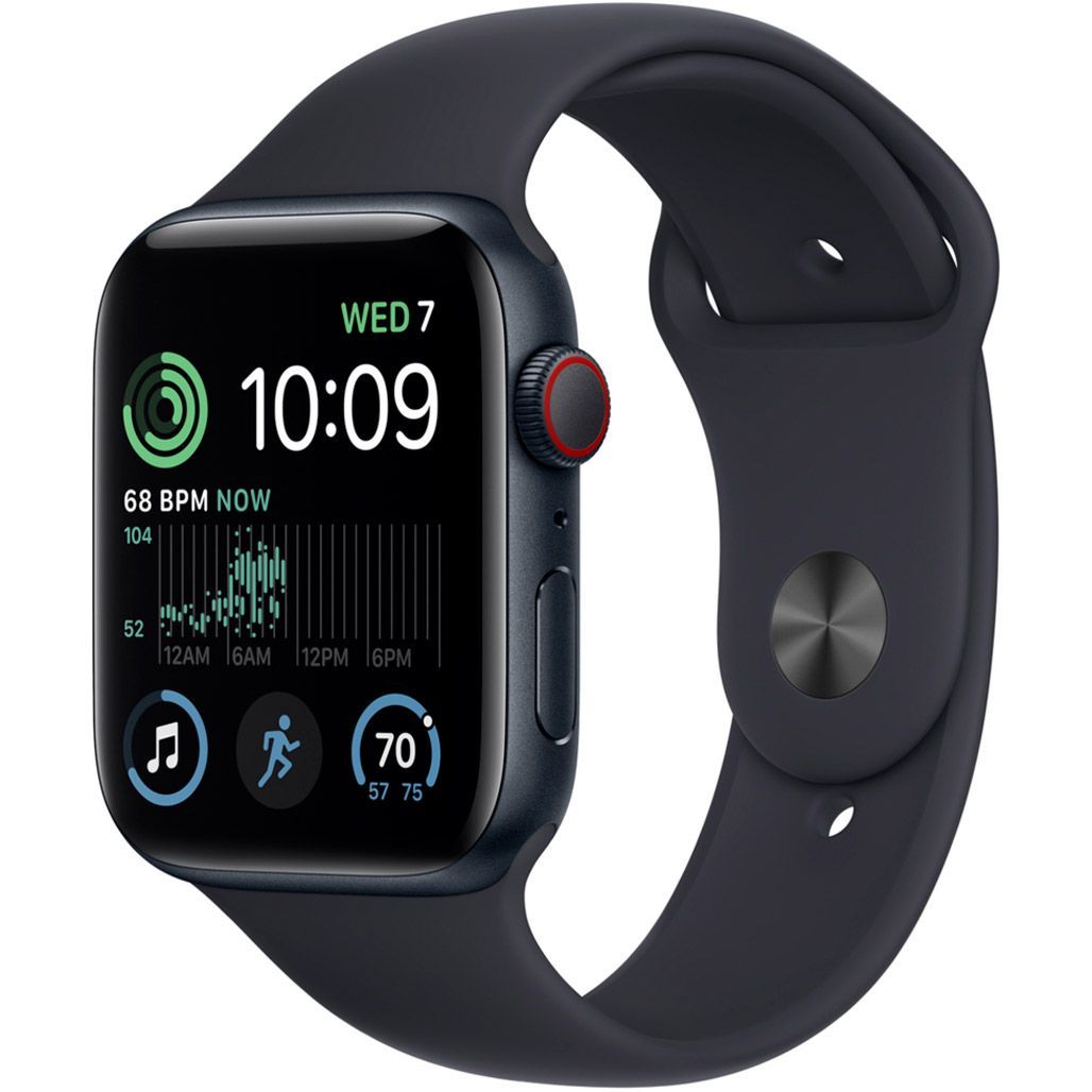 

Смарт-годинник Apple Watch SE 2 44mm Midnight Aluminum Case with Midnight Sport Band M/L (MNTG3)