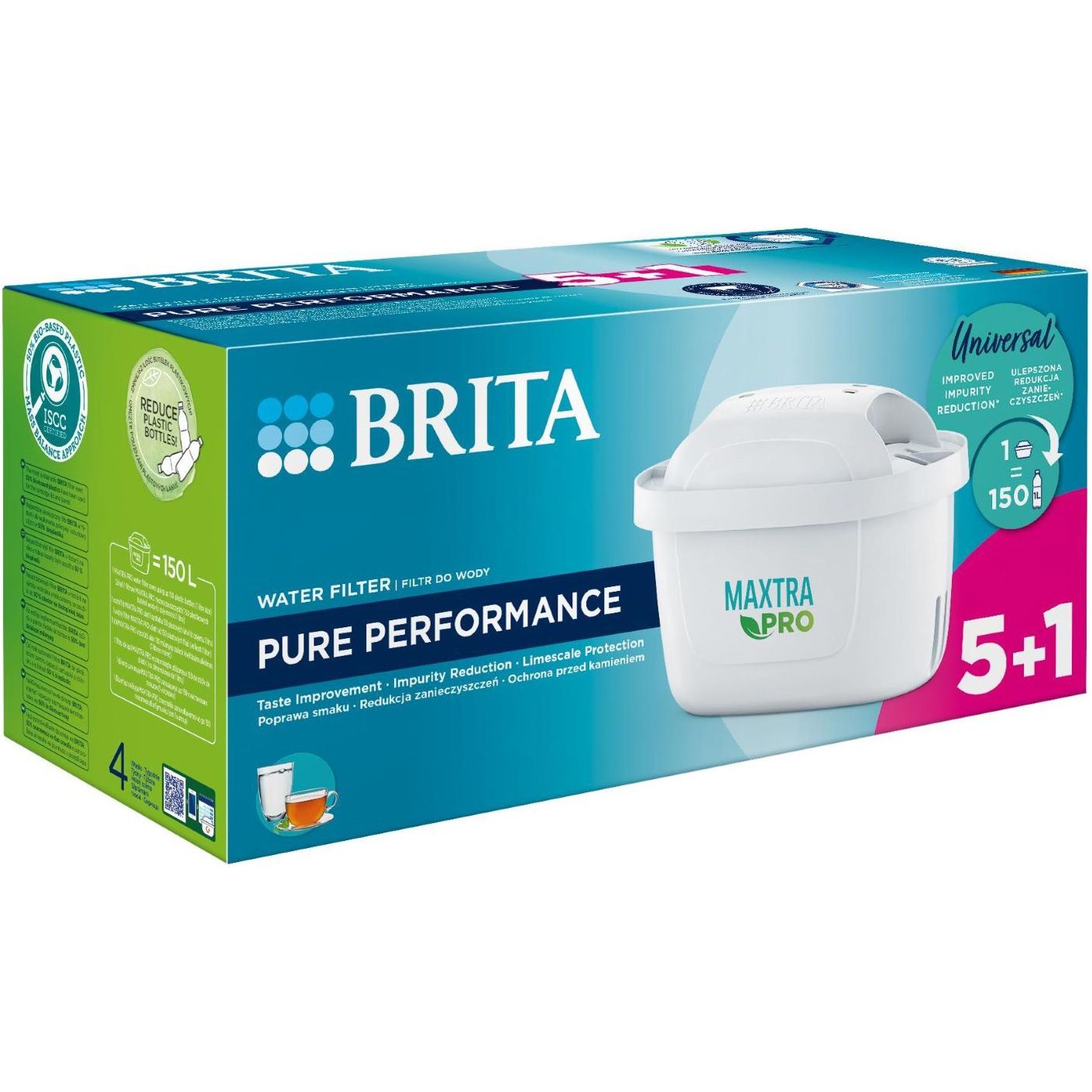 

Змінний фільтр для глечика Brita MXPro 5+1 шт (1051763)