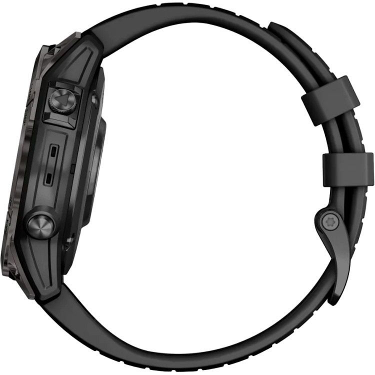 Смарт-часы Garmin Fenix 7 Pro Sapphire Solar Edition 47mm Carbon Gray DLC Titanium with Black Band (010-02777-10) [86523] 