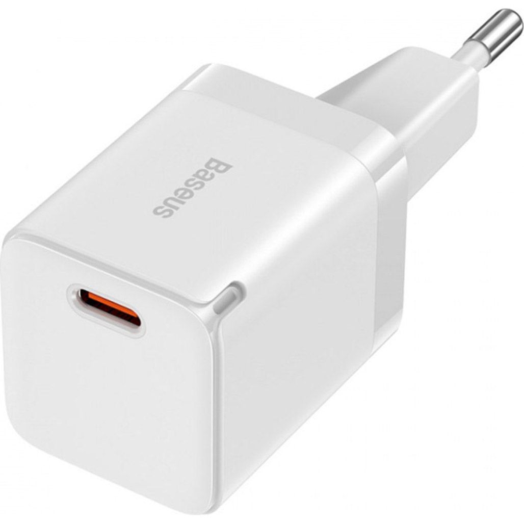 

Мережевий зарядний пристрій Baseus GaN3 Fast Charger Type-C 30W White (CCGN010102)