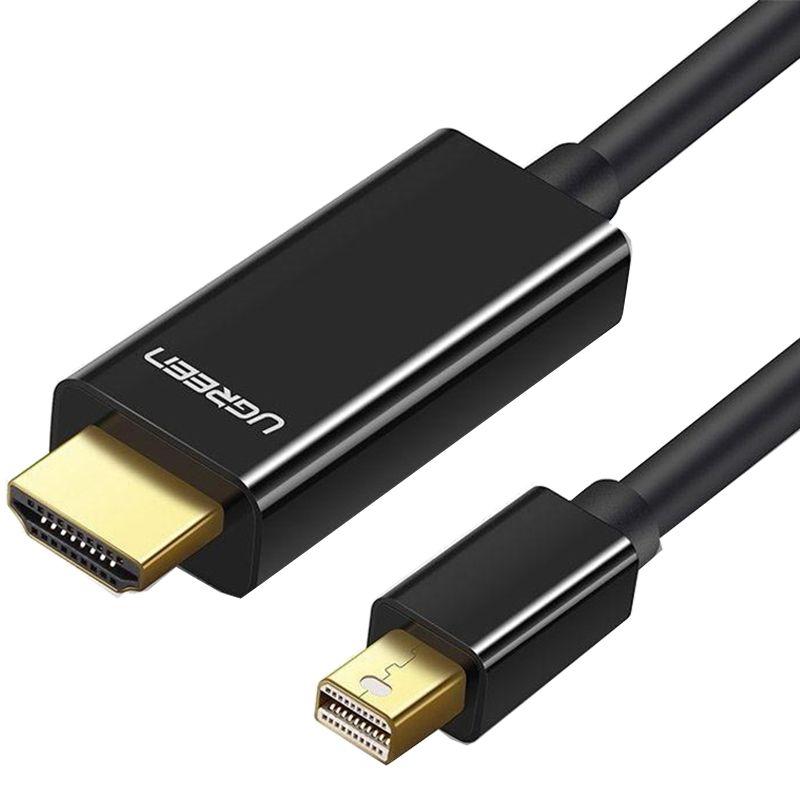 

Кабель Ugreen Mini DisplayPort - HDMI 4K 1.5m (MD101) Black [37295]