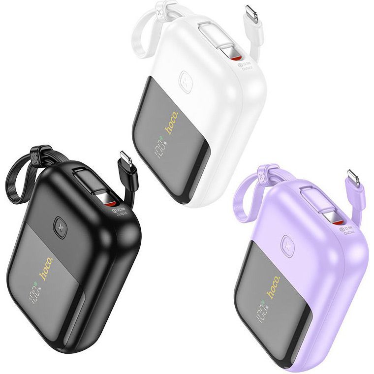 Зовнішній акумулятор Hoco Q20 Fountain 10000mAh 22.5W Purple