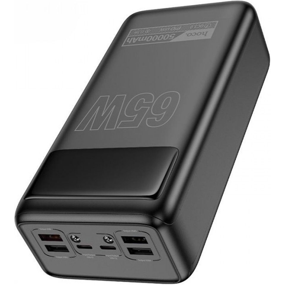 Зовнішній акумулятор Hoco DB81A Apollo 50000mAh 65W Black 