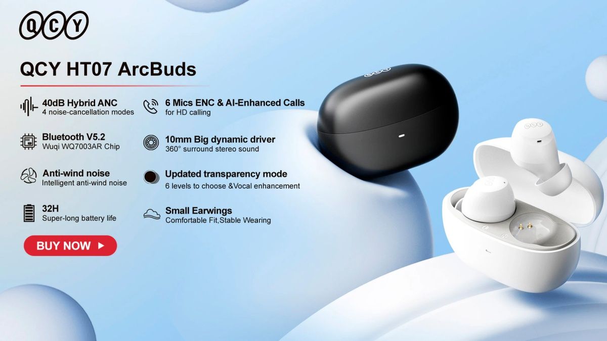 Наушники QCY HT07 ArcBuds Lite Black [85644] 