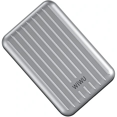 Зовнішній акумулятор WiWU Trunk Series Magnetic PP02 Wireless Charger 5000mAh 22.5W Silver