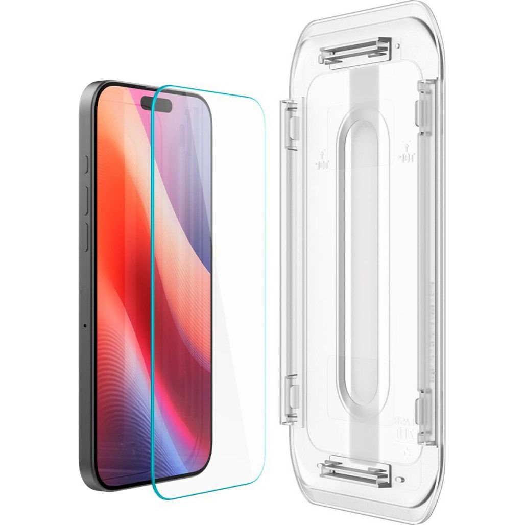 Захисне скло Spigen EZ Fit HD Glas.tR для Apple iPhone 16 Pro Crystal Clear (AGL07935) 1-Pack
