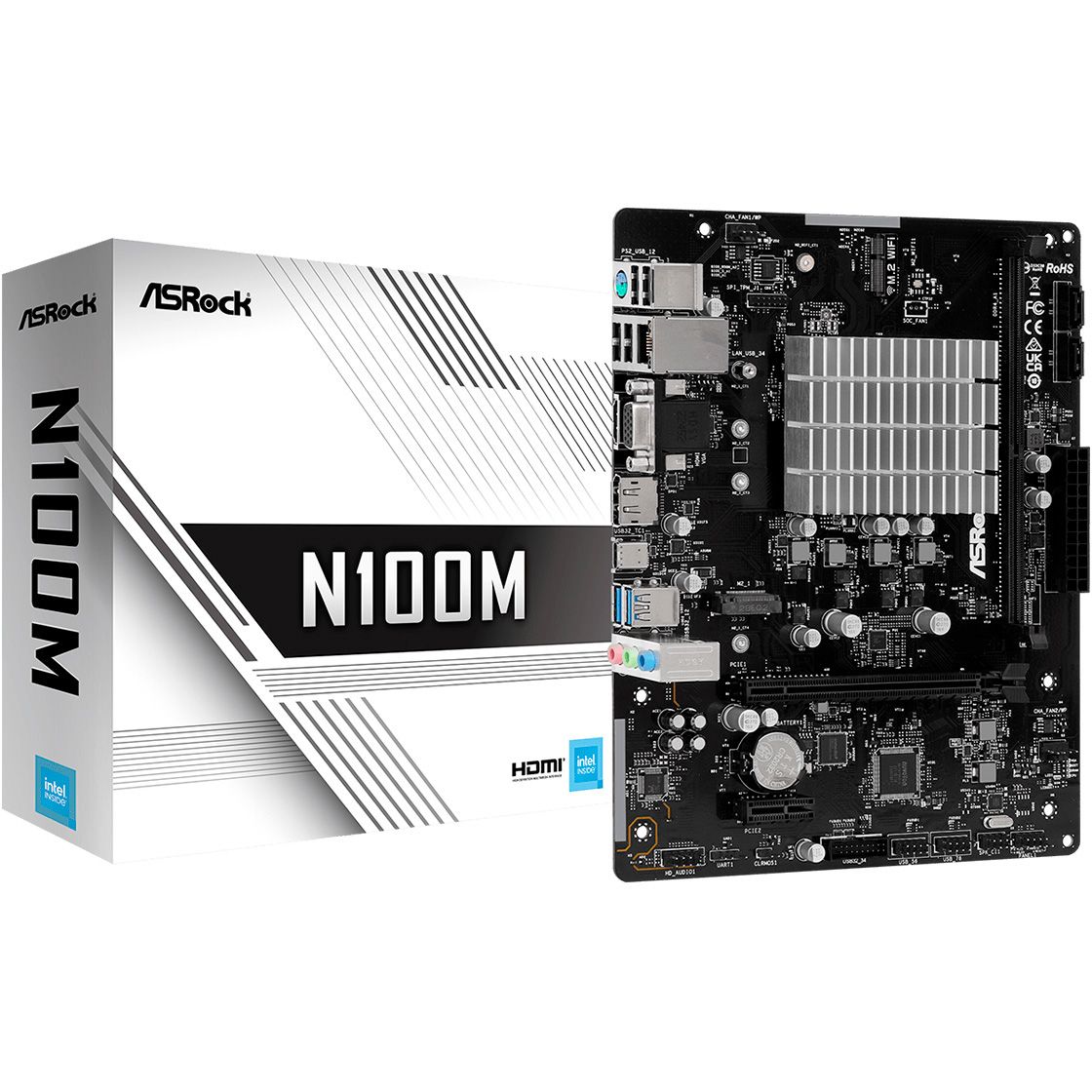 

Материнська плата ASRock N100M
