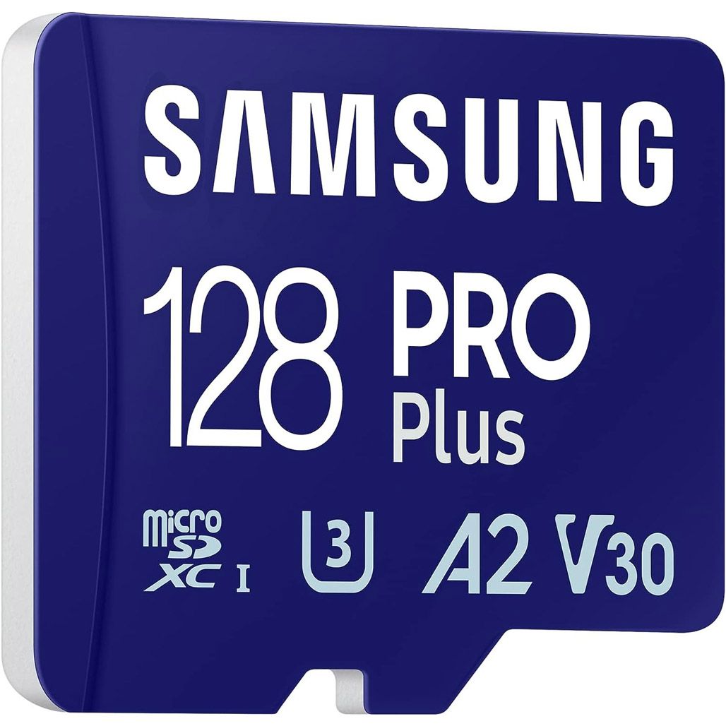 Карта пам`яті Samsung microSDXC 128GB Class 10 UHS-I U3 V30 A2 PRO Plus + W/Reader (MB-MD128SB/WW) 