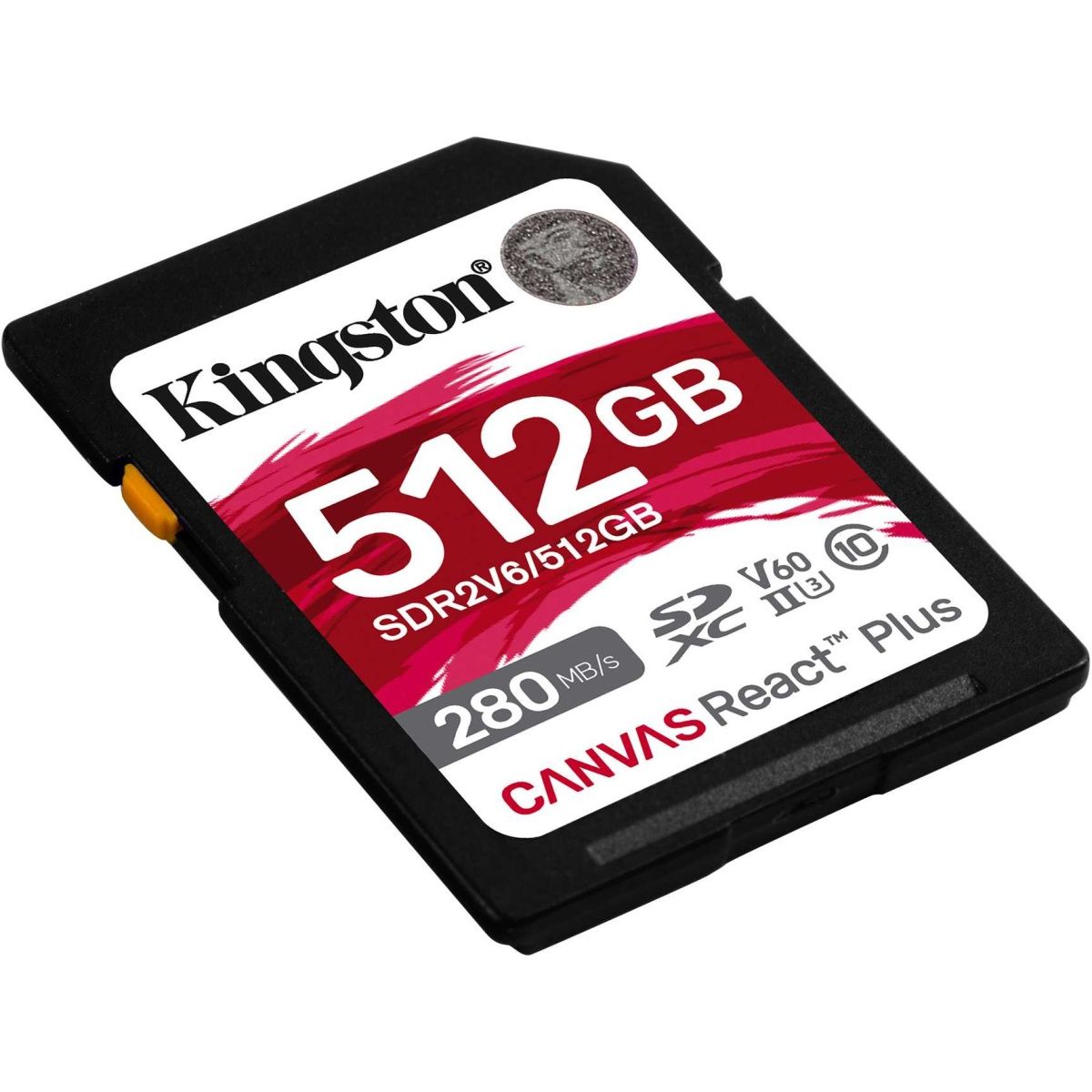 Карта пам`яті Kingston SDXC Canvas React Plus 512GB Class 10 UHS-II U3 V30 (SDR2V6/512GB)