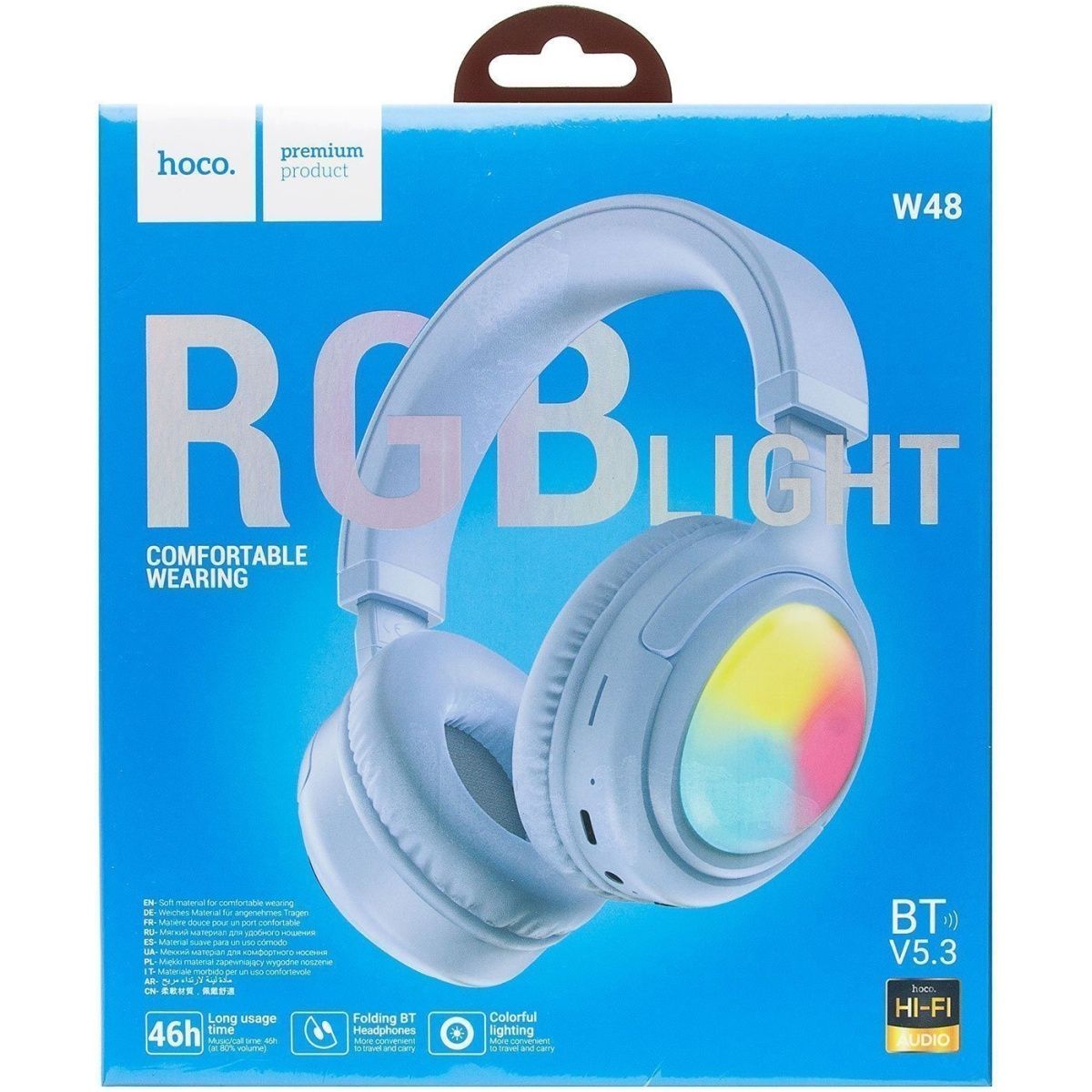 Навушники Hoco W48 Focus Blue