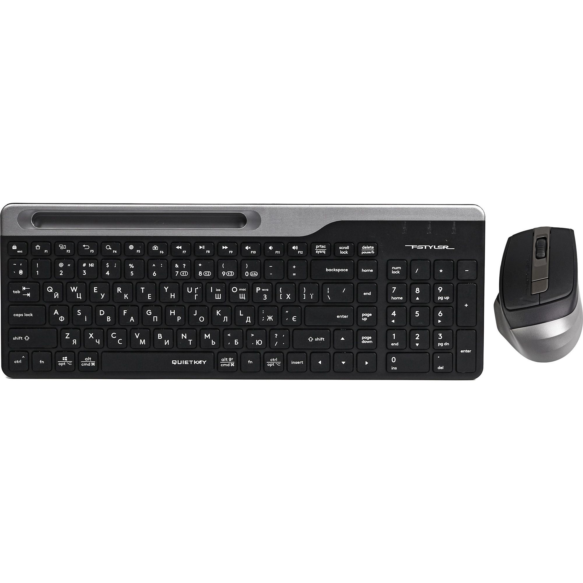 

Комплект (клавіатура + миша) A4Tech Fstyler FB2535CS Smoky Grey
