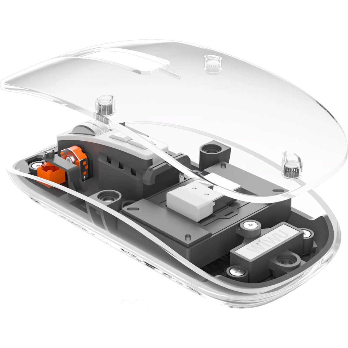 Миша WiWU WM105 Crystal Wireless Grey