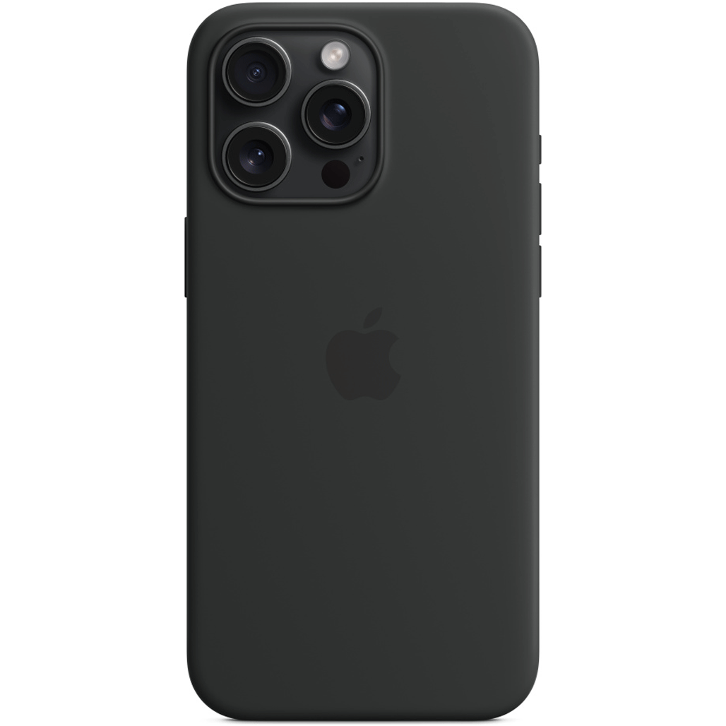 Чохол Apple Silicone Case with MagSafe для iPhone 15 Pro Max Black (MT1M3ZM/A)