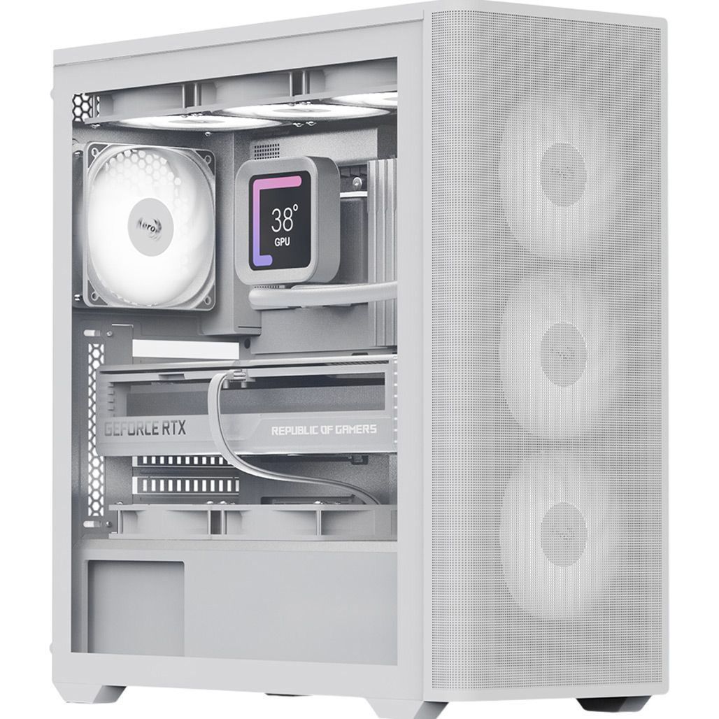 

Корпус AeroCool D501A-G-WT-v2 White (ACCM-DS01043.21)