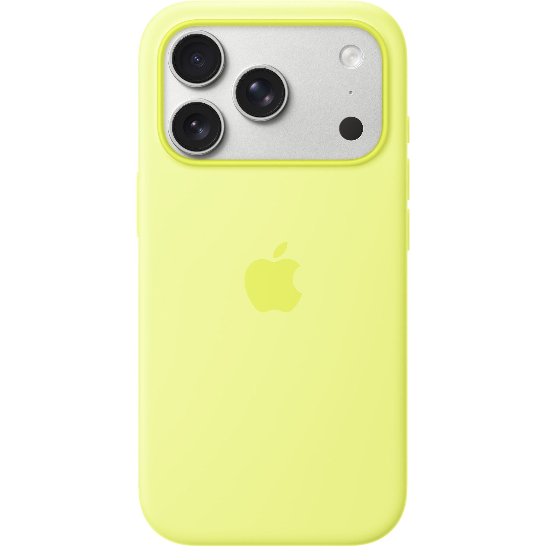 

Чехол Silicone Case with Button, Animation & MagSafe для Apple iPhone 17 Pro Neon Yellow AAA