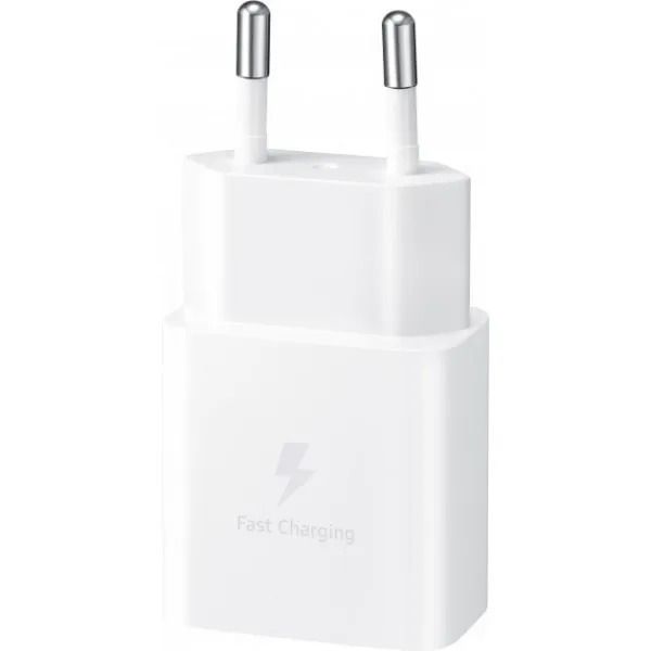 Мережевий зарядний пристрій Samsung 15W PD + Cable USB-C to USB-C White (EP-T1510XWEGRU)