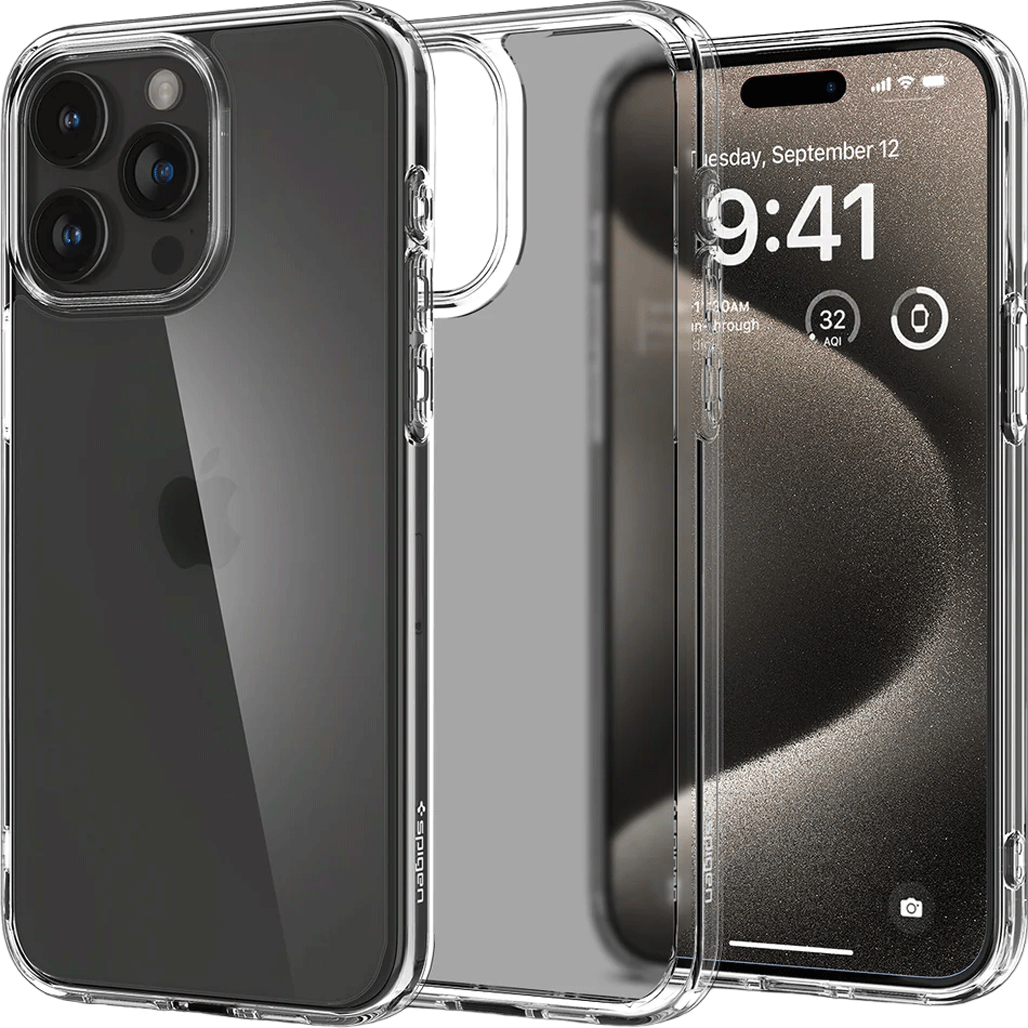Чохол Spigen Ultra Hybrid Case для Apple iPhone 15 Pro Max Crystal Clear (ACS06565)