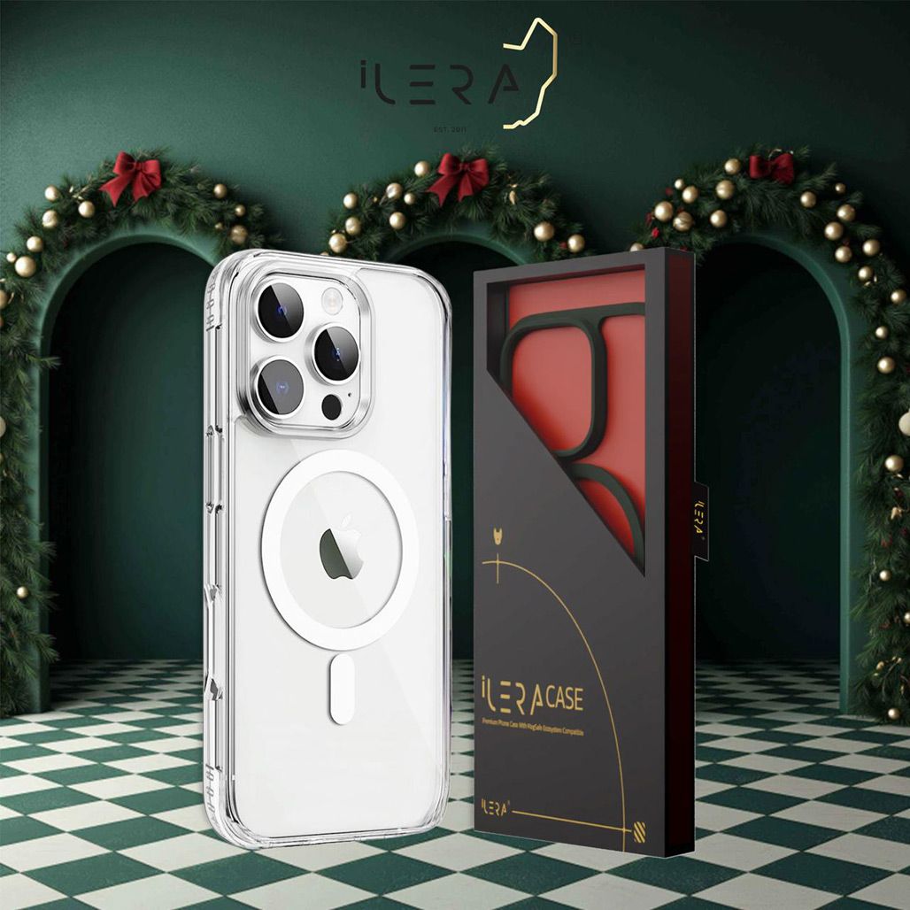 Чохол iLera with MagSafe для Apple iPhone 16 Pro Max Transparent (iLGCLCa16PrMx)
