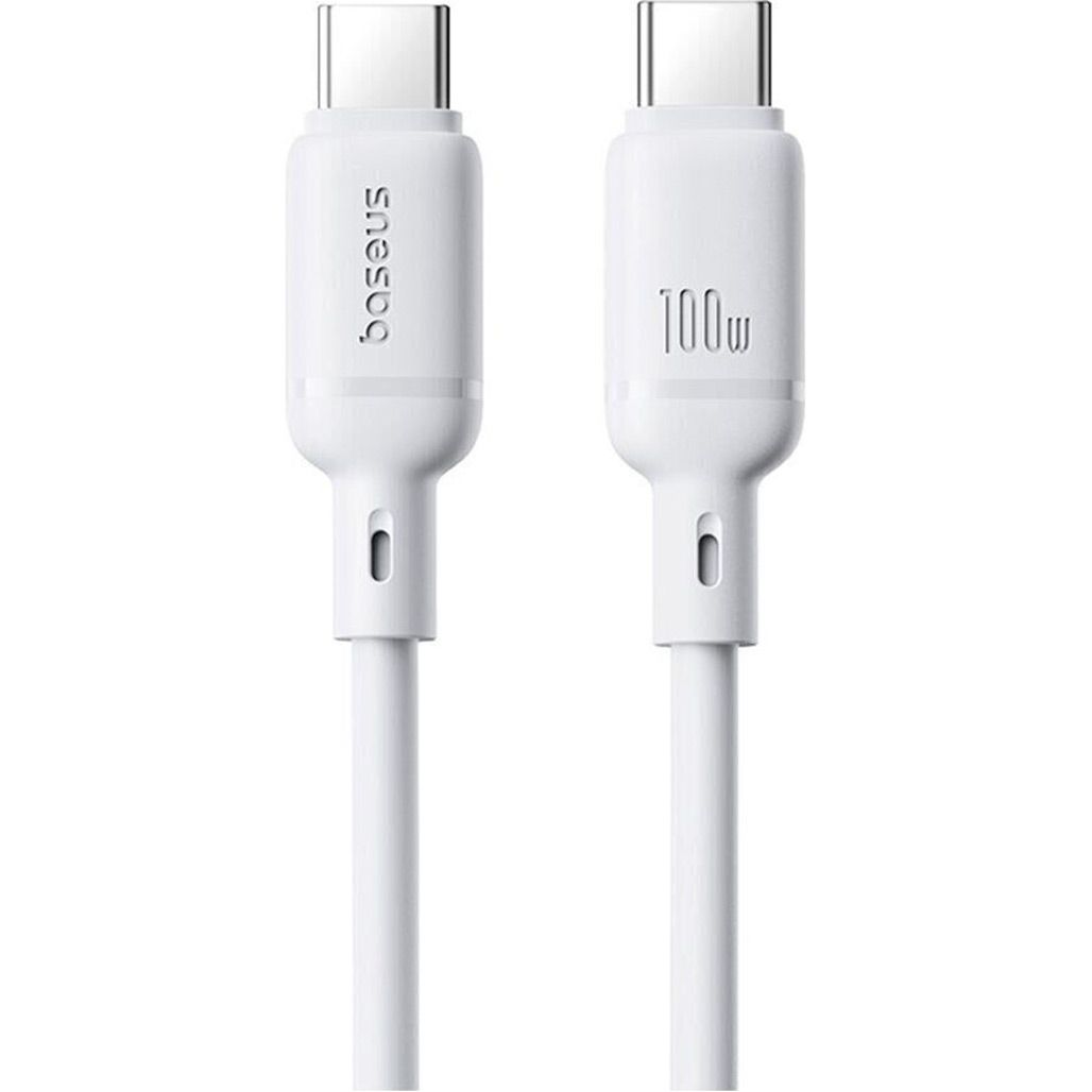Кабель Baseus Silky Series Type-C to Type-C 100W 1m White (P10377704213-00)