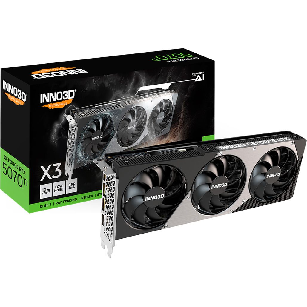 

Відеокарта Inno3D GeForce RTX 5070 Ti X3 (N507T3-16D7-176068N) UA