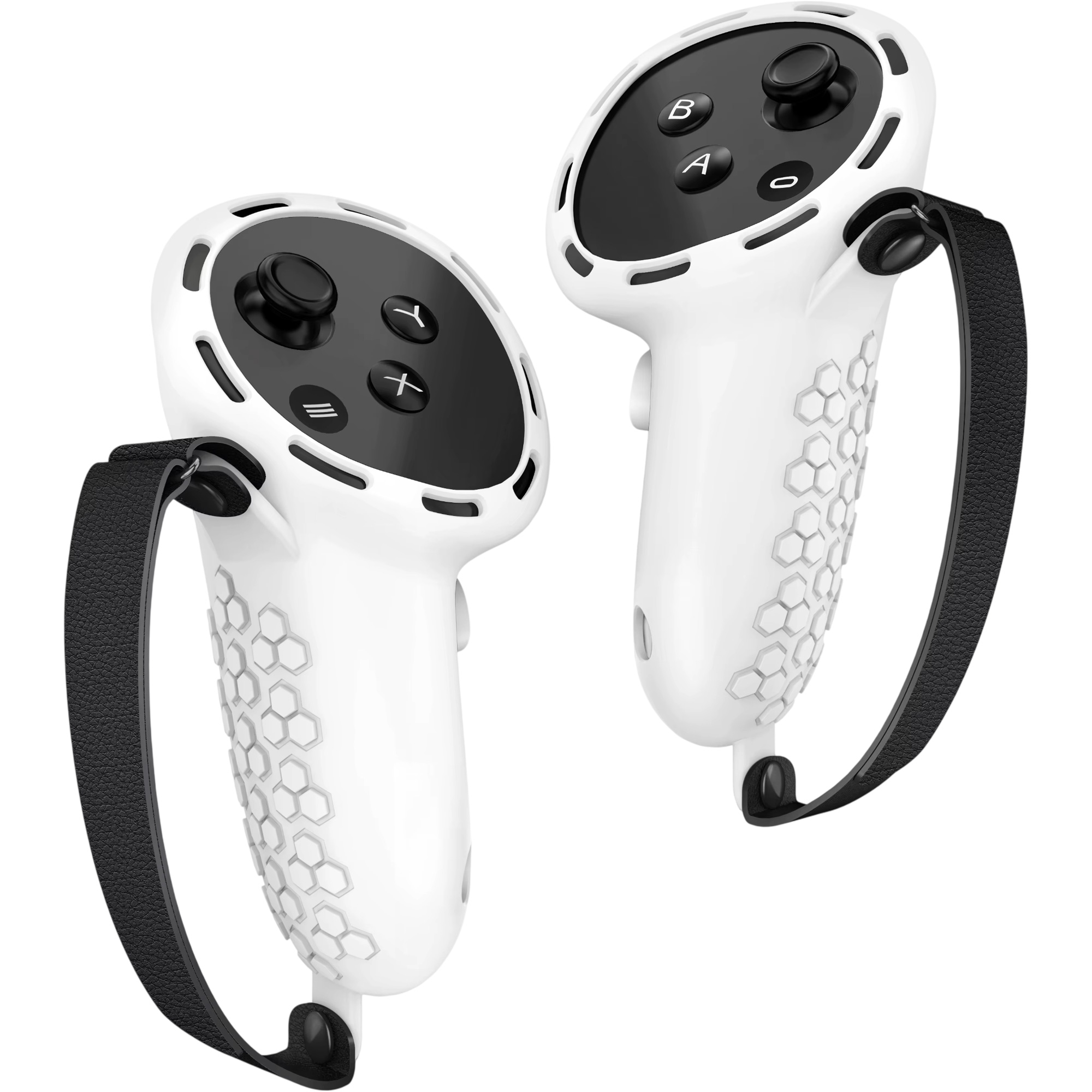 Чохли для контролерів DK Silicone Protective Controller Case для Meta Quest 3/3S White фото 2