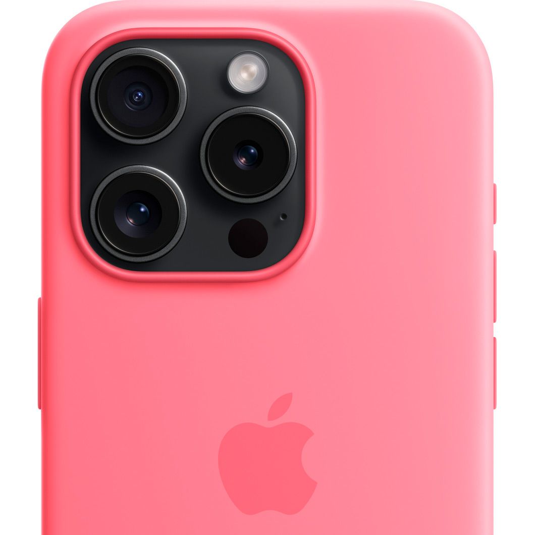 Чохол Apple Silicone Case with MagSafe для iPhone 15 Pro Pink AAA