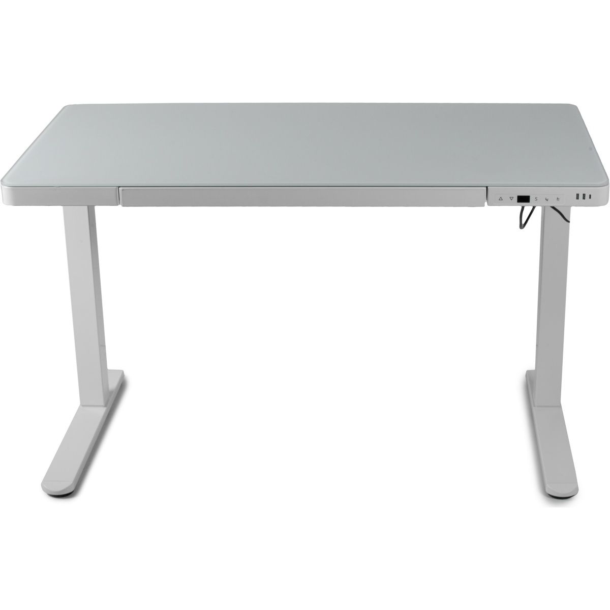 Комп`ютерний ігровий стіл Barsky StandUp white glass 1200x600 (BST-12)