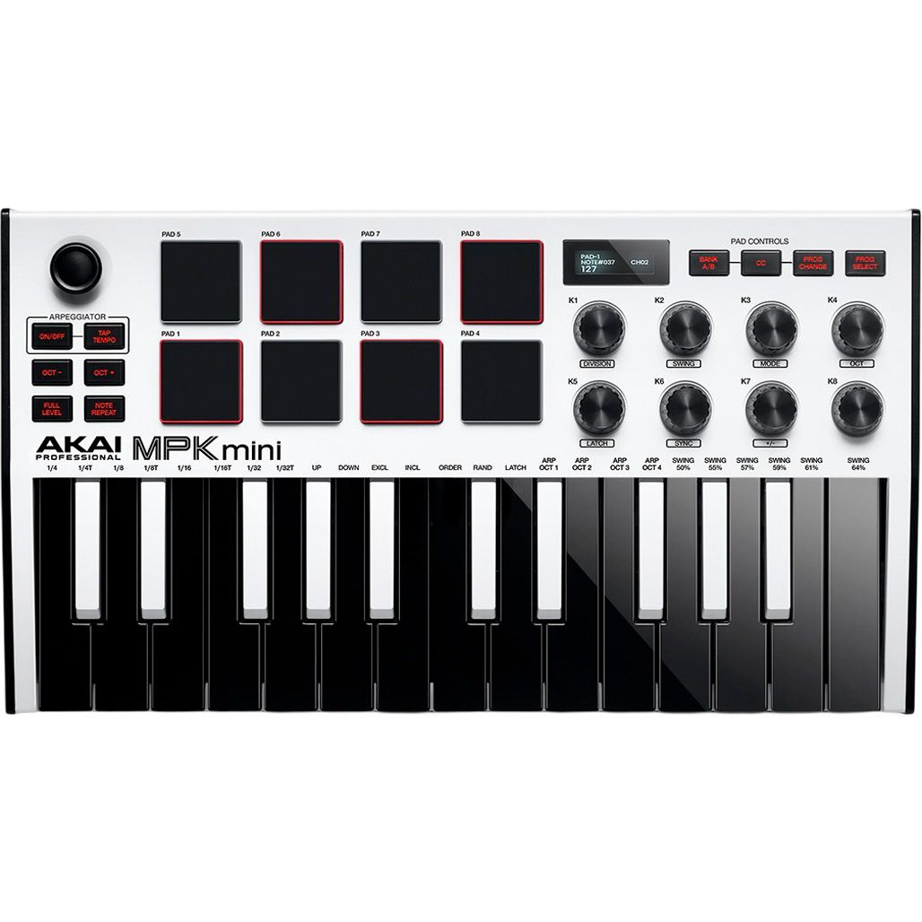 

MIDI-клавіатура AKAI MPK MINI MK3 White (SUP_MC2928)