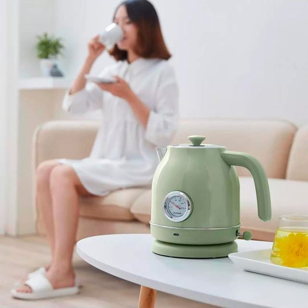 Електрочайник Qcooker Electric Kettle Green (CS-SH01)