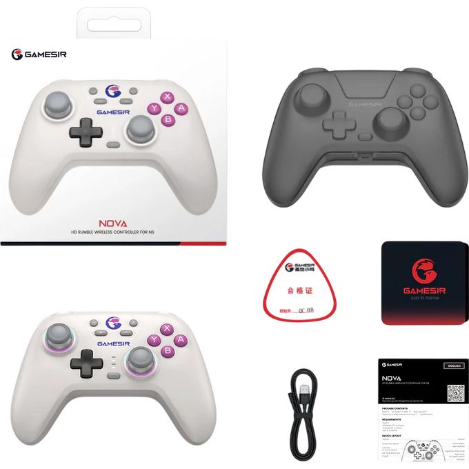Геймпад XiaoJi GameSir T4 Nova Retro White