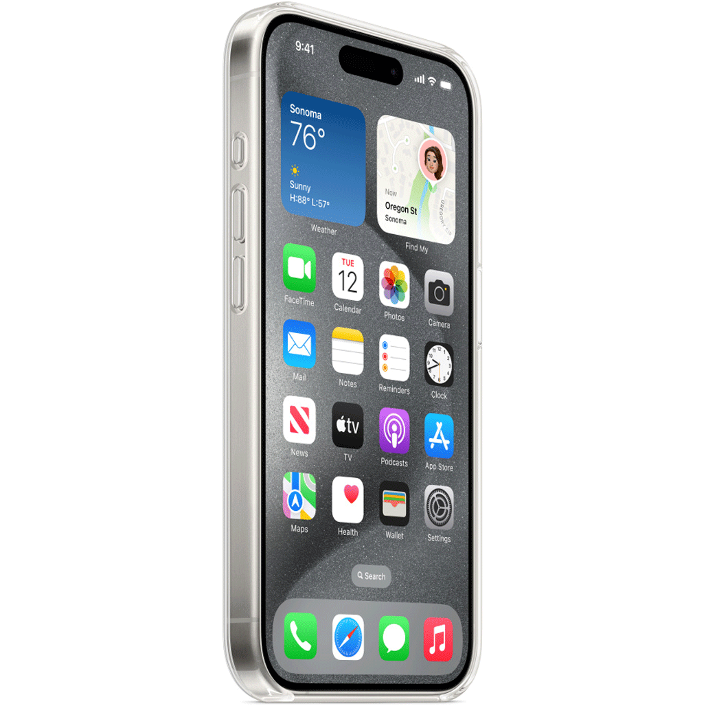 Чохол Clear Case with MagSafe для Apple iPhone 15 Pro Transparent AAA 
