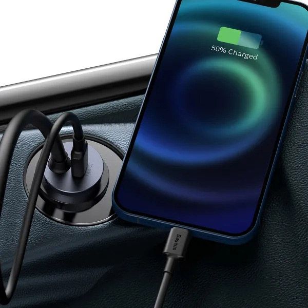 Автомобільний зарядний пристрій Baseus Share Together PPS 2U+2C Gray (CCBT-A0G) 