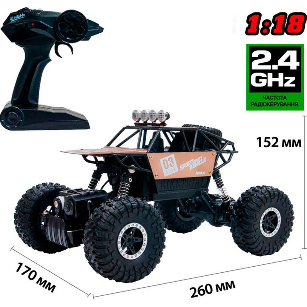 Машинка на радіокеруванні Sulong Toys 1:18 Off-road Crawler Super Sport Brawn (SL-112RHMB)