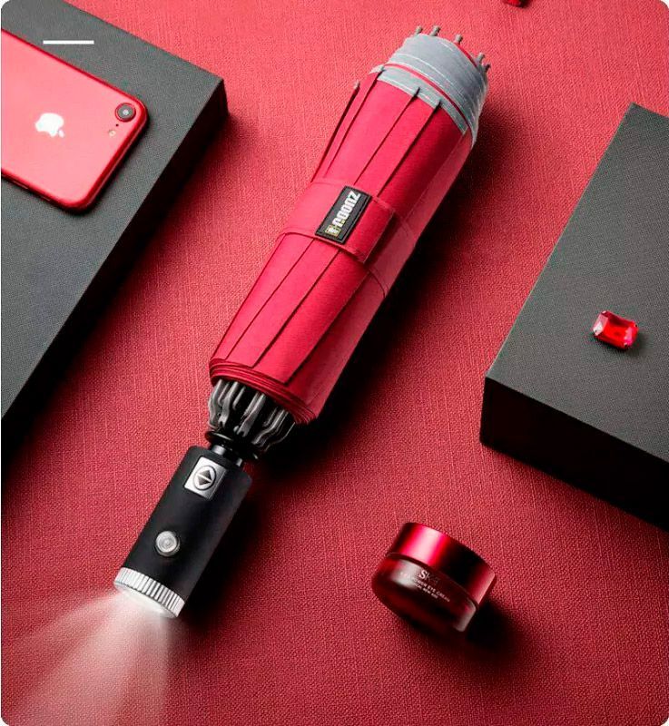Парасолька Xiaomi Zuodu Automatic Umbrella (ZD002-LED) Red